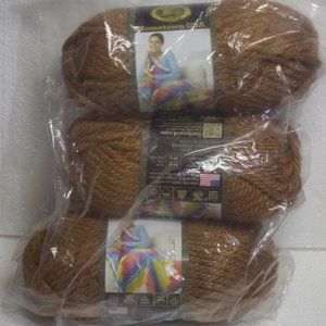 Three New Skeins Lion Brand Yarns Carson City Tweed